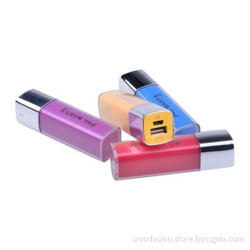 2014 Best Selling Promotional Gift Item 2600mah Lipstick Portable Power Banks